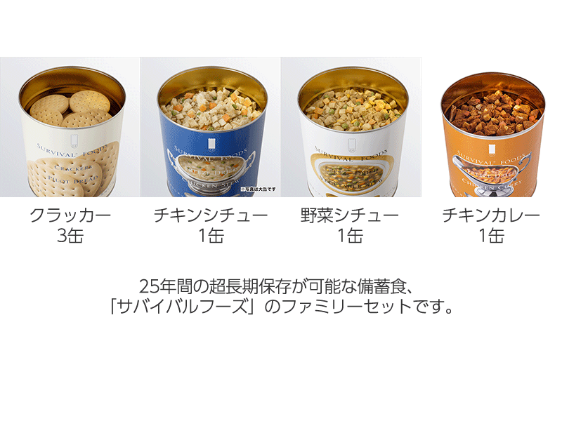 サバイバルフーズ ファミリーセット(カレー&シチュー)