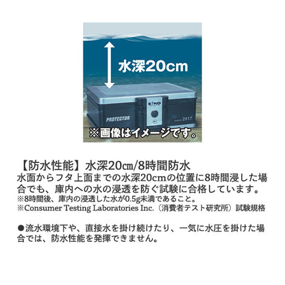 防水・防火持ち運び金庫