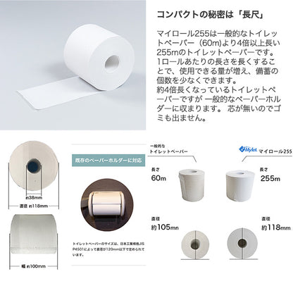 耐水保存トイレットペーパー マイロール 255